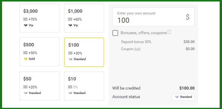 Bônus Binomo no Depósito - Até 70% Bônus Binomo no Depósito - Até 70%