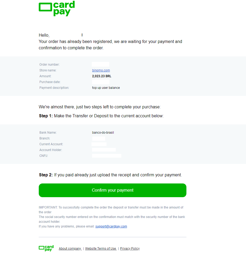 Uplatite sredstva u Binomo putem internetskog bankarstva u Brazilu (Bank Transer, Paylivre, Loterica, Itau, Boleto Rapido) i e-novčanika (Picpay, Astropay, Banco do Brasil, Santander, Bradesco, Neteller, Skrill, WebMoney, Advcash) Uplatite sredstva u Binomo putem internetskog bankarstva u Brazilu (Bank Transer, Paylivre, Loterica, Itau, Boleto Rapido) i e-novčanika (Picpay, Astropay, Banco do Brasil, Santander, Bradesco, Neteller, Skrill, WebMoney, Advcash)