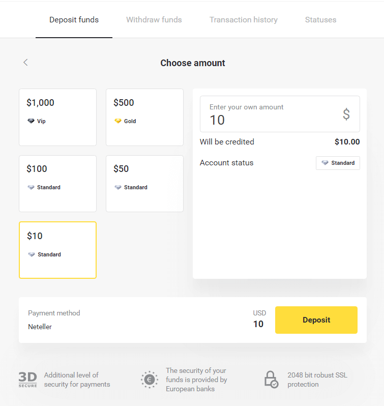 Uplatite sredstva u Binomo putem internetskog bankarstva u Brazilu (Bank Transer, Paylivre, Loterica, Itau, Boleto Rapido) i e-novčanika (Picpay, Astropay, Banco do Brasil, Santander, Bradesco, Neteller, Skrill, WebMoney, Advcash) Uplatite sredstva u Binomo putem internetskog bankarstva u Brazilu (Bank Transer, Paylivre, Loterica, Itau, Boleto Rapido) i e-novčanika (Picpay, Astropay, Banco do Brasil, Santander, Bradesco, Neteller, Skrill, WebMoney, Advcash)