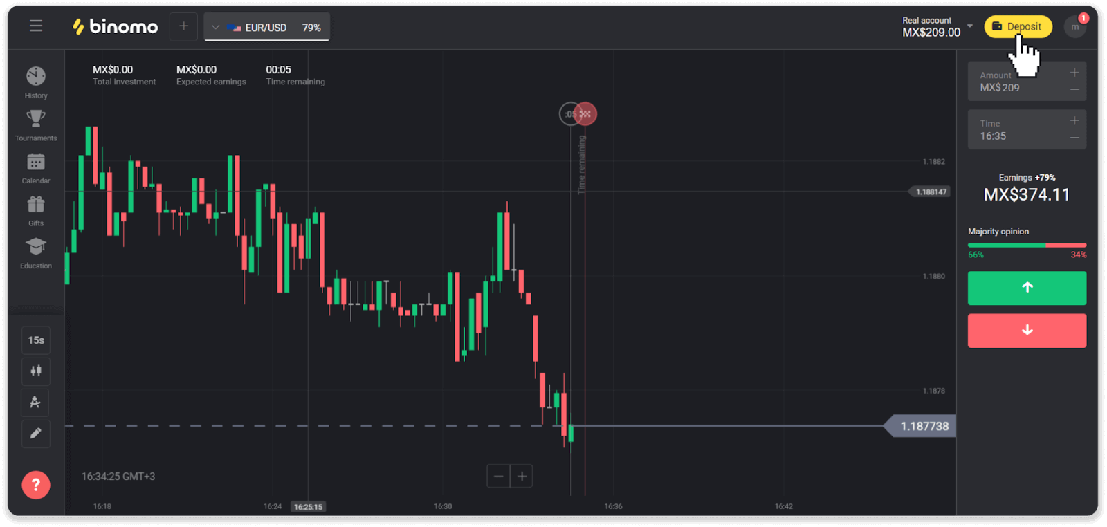 Deposit Funds on Binomo via AstroPay Card