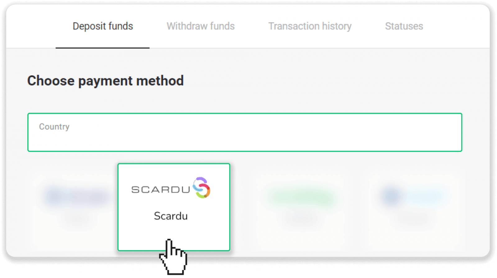 Deposit Funds on Binomo via Bank Cards (VISA / MasterCard / Maestro), Scardu in Arabic countries Deposit Funds on Binomo via Bank Cards (VISA / MasterCard / Maestro), Scardu in Arabic countries