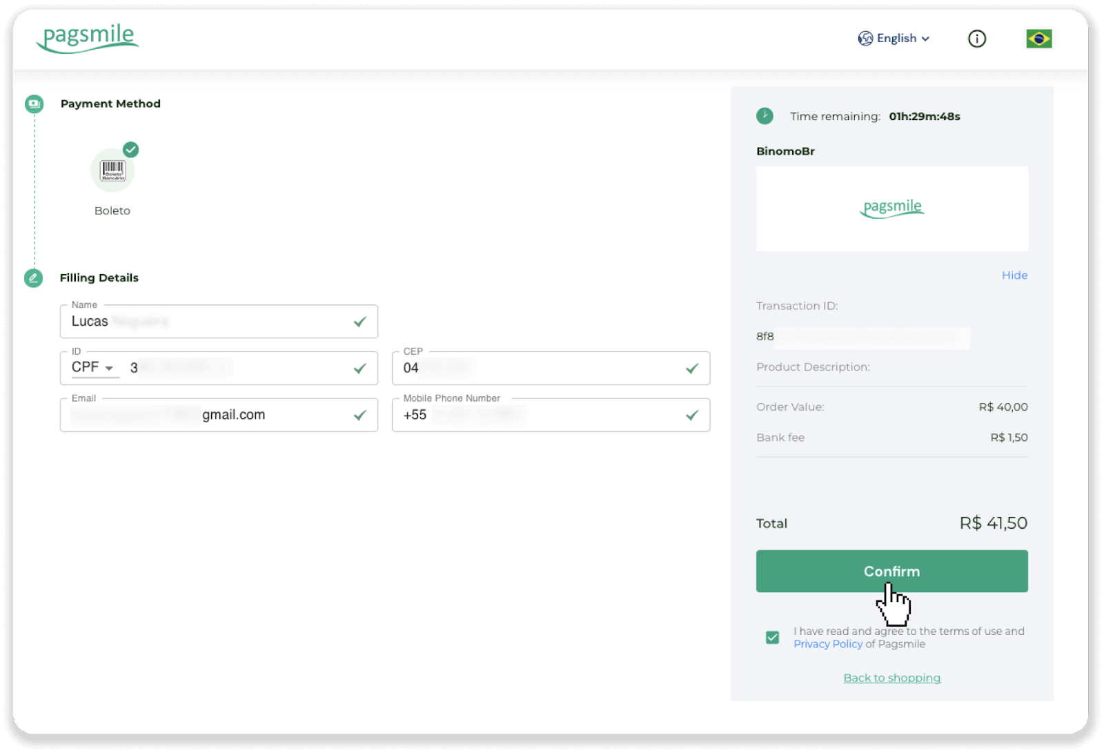 Diposita fons a Binomo a través de la banca per Internet del Brasil (Bank Transer, Paylivre, Loterica, Itau, Boleto Rapido) i carteres electròniques (Picpay, Astropay, Banco do Brasil, Santander, Bradesco, Neteller, Skrill, WebMoney, Advcash)