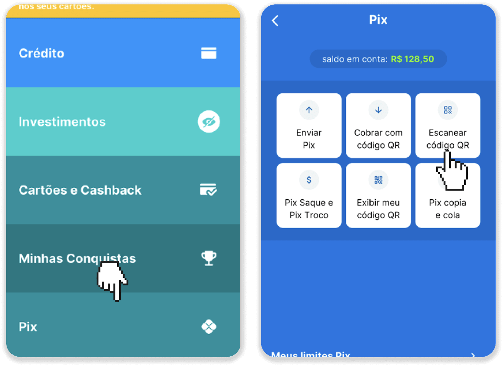 Diposita fons a Binomo a través de la banca per Internet del Brasil (Bank Transer, Paylivre, Loterica, Itau, Boleto Rapido) i carteres electròniques (Picpay, Astropay, Banco do Brasil, Santander, Bradesco, Neteller, Skrill, WebMoney, Advcash)