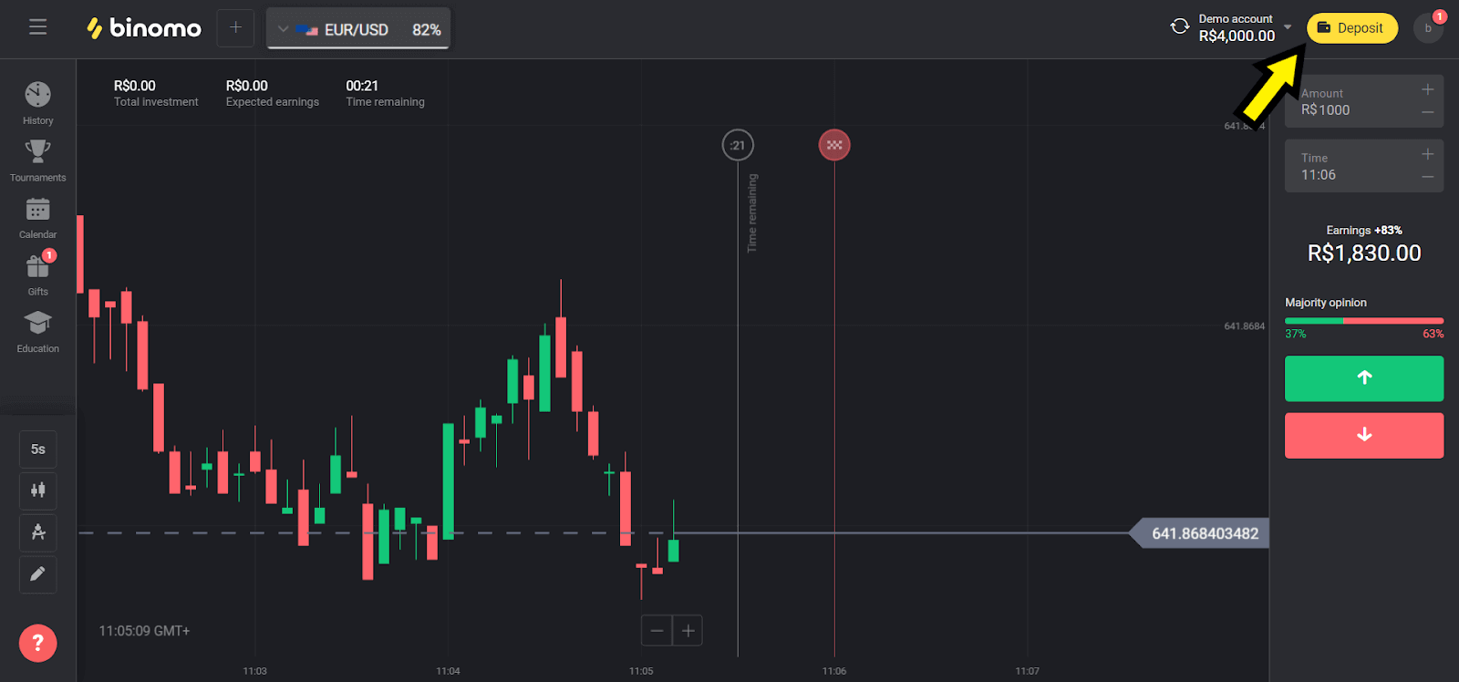 Sett inn penger på Binomo via nettbank i Brasil (Bank Transer, Paylivre, Loterica, Itau, Boleto Rapido) og e-lommebøker (Picpay, Astropay, Banco do Brasil, Santander, Bradesco, Neteller, Skrill, WebMoney, Advcash)