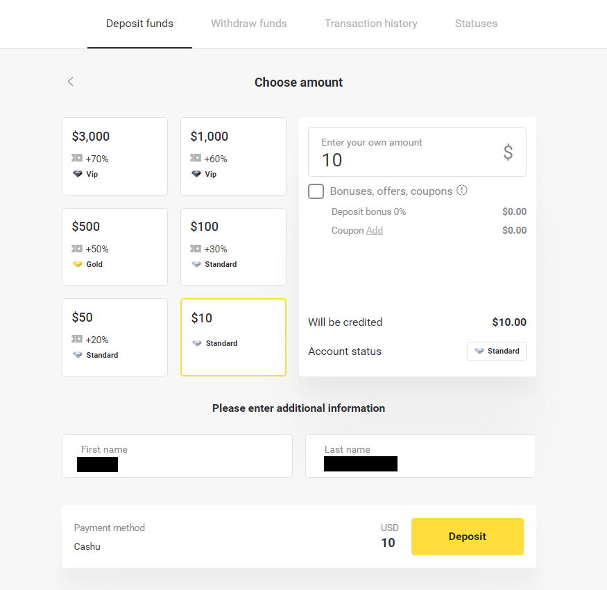 Zahlen Sie Geld über E-Wallets auf Binomo ein (Webmoney WMZ, Picpay, Neteller, Astropay, Cash U, Skrill, ADV Cash, AstroPay Card, Perfect Money)