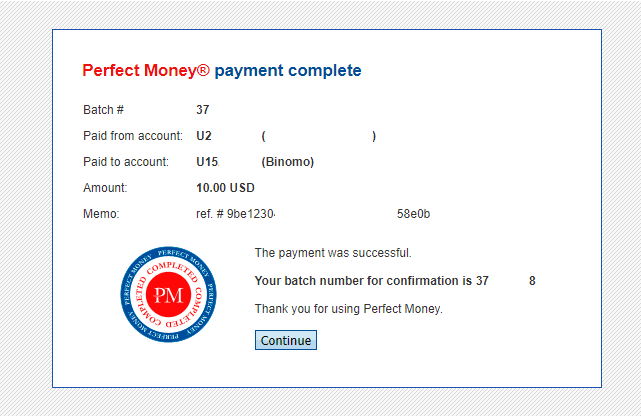 Zahlen Sie Geld über E-Wallets auf Binomo ein (Webmoney WMZ, Picpay, Neteller, Astropay, Cash U, Skrill, ADV Cash, AstroPay Card, Perfect Money)
