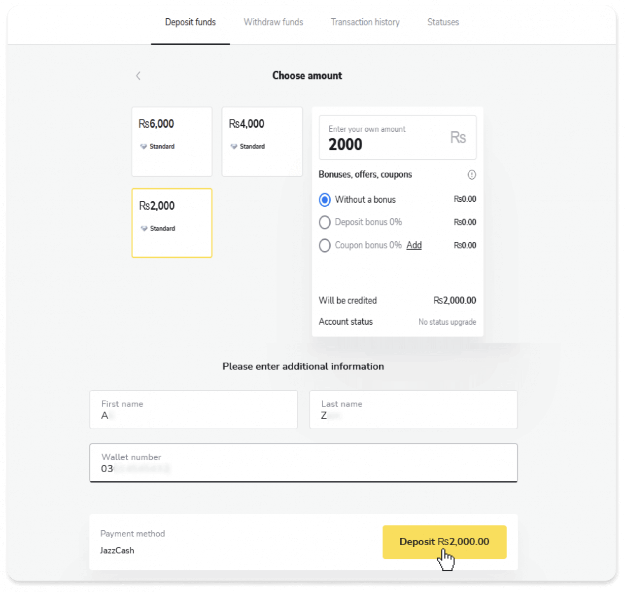 Deposit Funds on Binomo via Pakistan Internet Banking (Bank Transfer, Payment Agent) and E-wallets (CashMaal, JazzCash, Easypaisa, Mobile wallets, Raast, Perfect Money) Deposit Funds on Binomo via Pakistan Internet Banking (Bank Transfer, Payment Agent) and E-wallets (CashMaal, JazzCash, Easypaisa, Mobile wallets, Raast, Perfect Money)