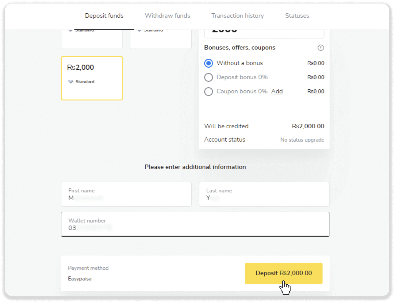 Deposit Funds on Binomo via Pakistan Internet Banking (Bank Transfer, Payment Agent) and E-wallets (CashMaal, JazzCash, Easypaisa, Mobile wallets, Raast, Perfect Money) Deposit Funds on Binomo via Pakistan Internet Banking (Bank Transfer, Payment Agent) and E-wallets (CashMaal, JazzCash, Easypaisa, Mobile wallets, Raast, Perfect Money)