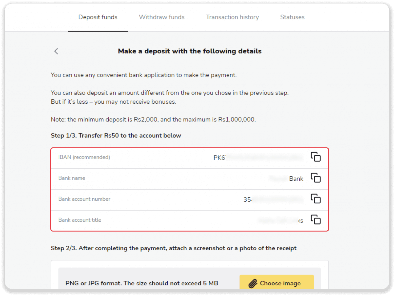 Deposit Funds on Binomo via Pakistan Internet Banking (Bank Transfer, Payment Agent) and E-wallets (CashMaal, JazzCash, Easypaisa, Mobile wallets, Raast, Perfect Money) Deposit Funds on Binomo via Pakistan Internet Banking (Bank Transfer, Payment Agent) and E-wallets (CashMaal, JazzCash, Easypaisa, Mobile wallets, Raast, Perfect Money)