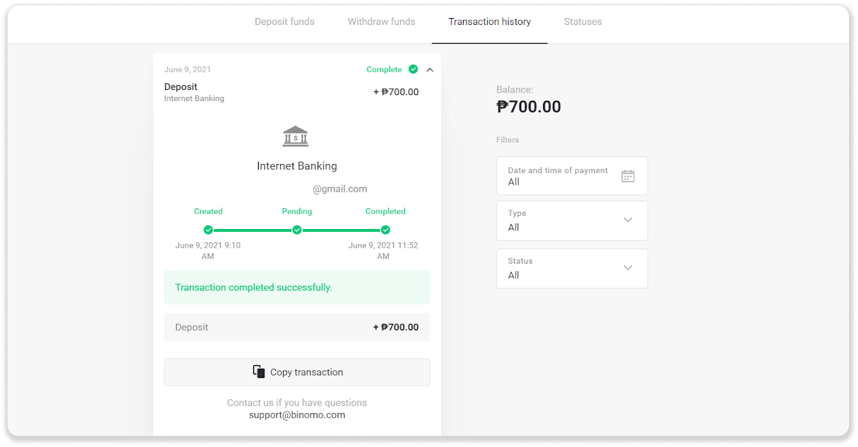 Deposit Funds on Binomo via Philippines Bank Transfer (BDO Internet Banking) and E-wallets (GCash, GrabPay, Paymaya, Coins.ph, AstroPay, Webmoney WMZ, Advcash, Perfect Money) Deposit Funds on Binomo via Philippines Bank Transfer (BDO Internet Banking) and E-wallets (GCash, GrabPay, Paymaya, Coins.ph, AstroPay, Webmoney WMZ, Advcash, Perfect Money)