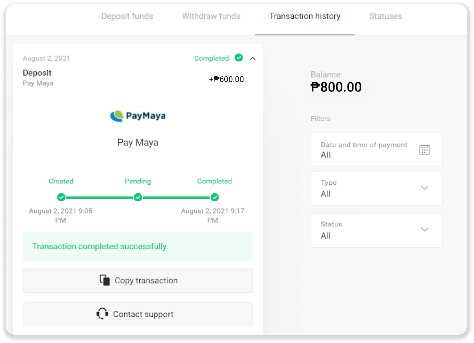 Deposit Funds on Binomo via Philippines Bank Transfer (BDO Internet Banking) and E-wallets (GCash, GrabPay, Paymaya, Coins.ph, AstroPay, Webmoney WMZ, Advcash, Perfect Money) Deposit Funds on Binomo via Philippines Bank Transfer (BDO Internet Banking) and E-wallets (GCash, GrabPay, Paymaya, Coins.ph, AstroPay, Webmoney WMZ, Advcash, Perfect Money)