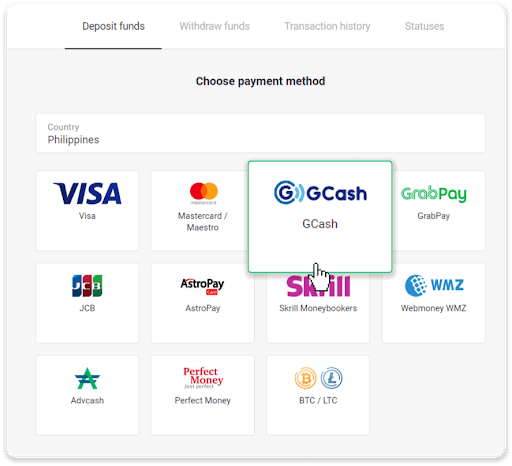 Deposit Funds on Binomo via Philippines Bank Transfer (BDO Internet Banking) and E-wallets (GCash, GrabPay, Paymaya, Coins.ph, AstroPay, Webmoney WMZ, Advcash, Perfect Money) Deposit Funds on Binomo via Philippines Bank Transfer (BDO Internet Banking) and E-wallets (GCash, GrabPay, Paymaya, Coins.ph, AstroPay, Webmoney WMZ, Advcash, Perfect Money)