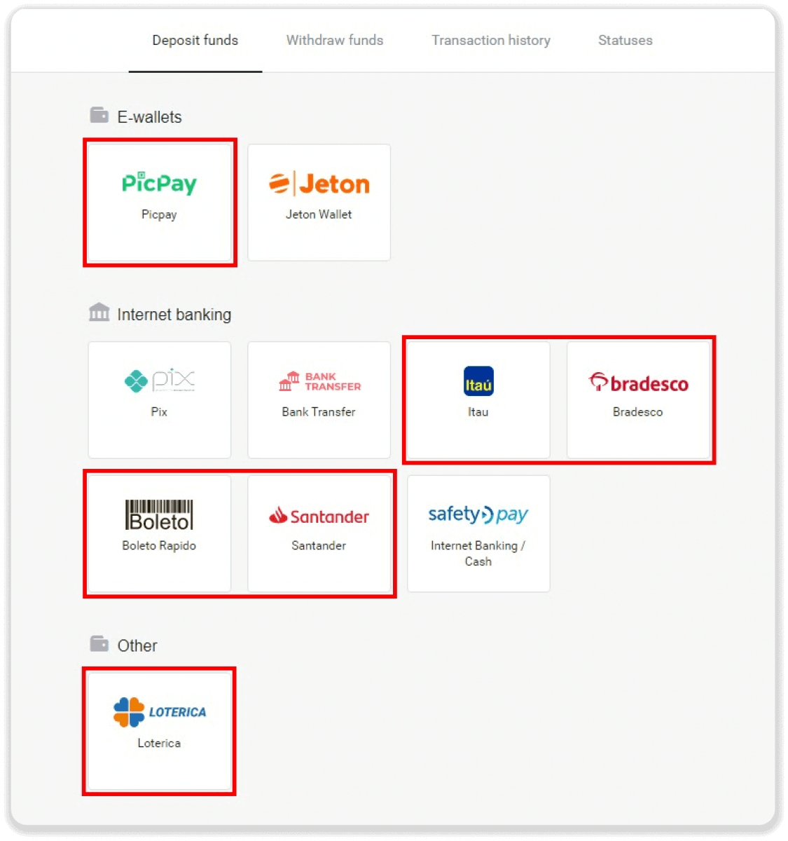 Deposit Funds via Bank Transfer (Itau, PicPay, Loterica, Boleto Rapido ,Paylivre, Pagsmile, Bradesco, Santander) on Binomo Deposit Funds via Bank Transfer (Itau, PicPay, Loterica, Boleto Rapido ,Paylivre, Pagsmile, Bradesco, Santander) on Binomo