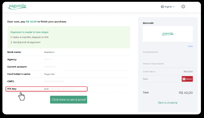 Sett inn midler via bankoverføring (Itau, PicPay, Loterica, Boleto Rapido, Paylivre, Pagsmile, Bradesco, Santander) på Binomo Sett inn midler via bankoverføring (Itau, PicPay, Loterica, Boleto Rapido, Paylivre, Pagsmile, Bradesco, Santander) på Binomo