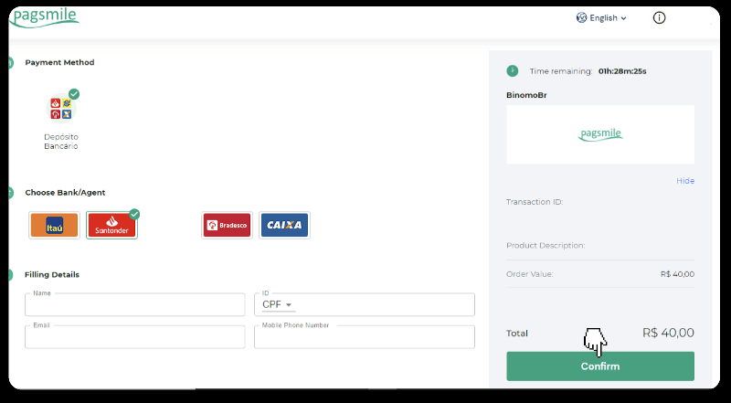 Sett inn midler via bankoverføring (Itau, PicPay, Loterica, Boleto Rapido, Paylivre, Pagsmile, Bradesco, Santander) på Binomo Sett inn midler via bankoverføring (Itau, PicPay, Loterica, Boleto Rapido, Paylivre, Pagsmile, Bradesco, Santander) på Binomo