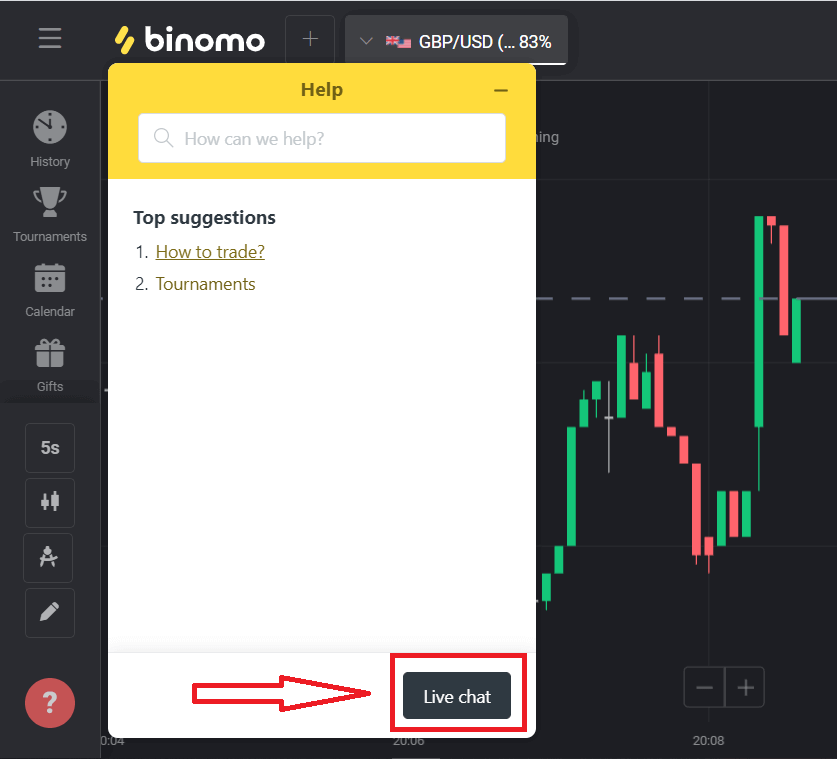 Ki jan yo kontakte sipò Binomo Ki jan yo kontakte sipò Binomo