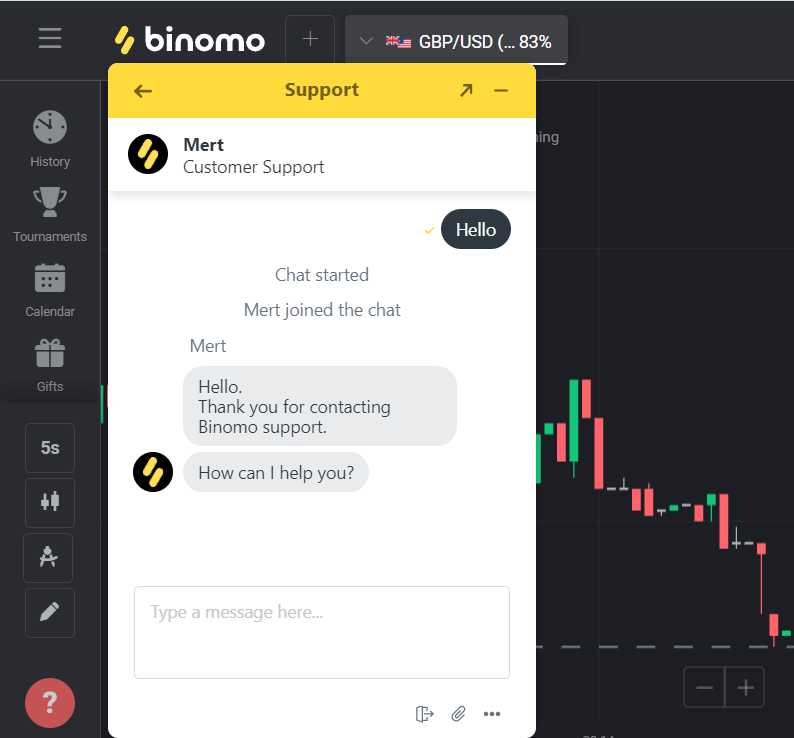 Ki jan yo kontakte sipò Binomo Ki jan yo kontakte sipò Binomo