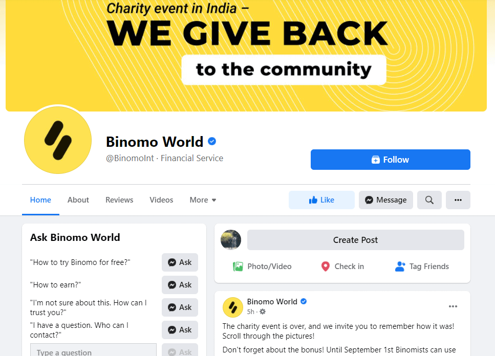 Ki jan yo kontakte sipò Binomo Ki jan yo kontakte sipò Binomo