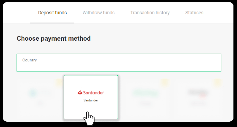 So melden Sie sich an und zahlen Geld bei Binomo ein