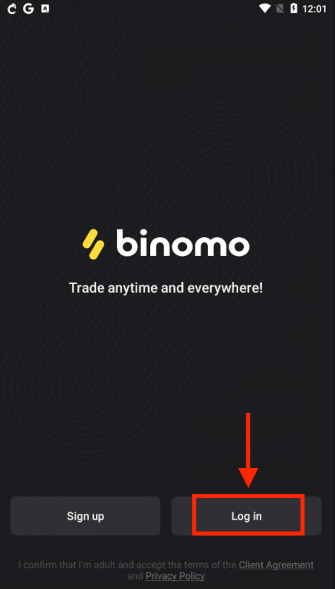 Si të identifikoheni në Binomo Si të identifikoheni në Binomo