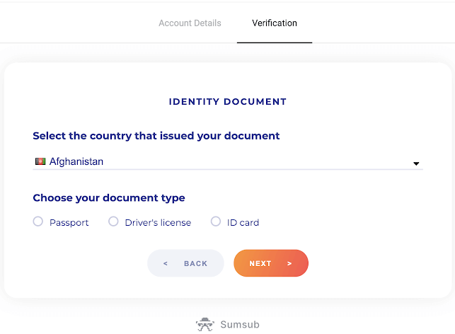 Come registrare e verificare l'account su Binomo Come registrare e verificare l'account su Binomo