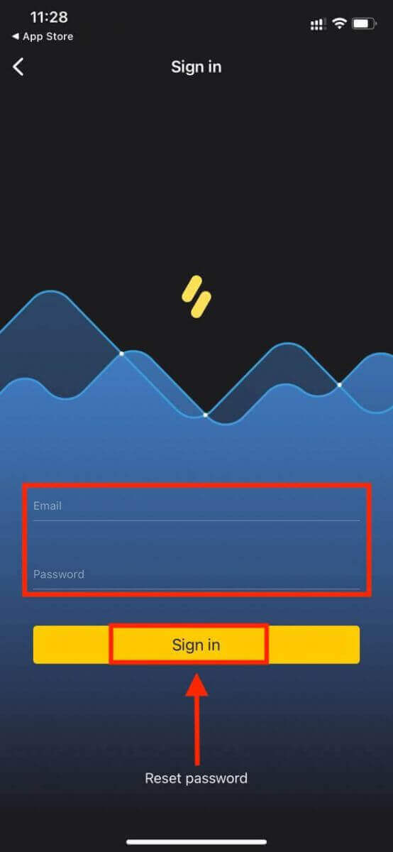 Como fazer login no Binomo