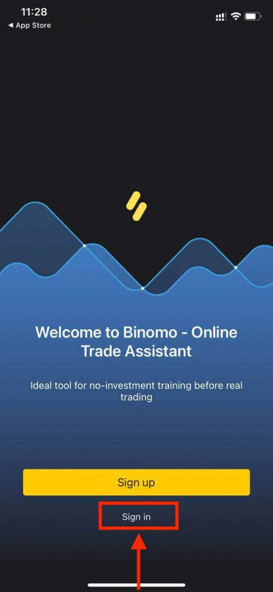 Como se inscrever e fazer login na conta Binomo Trading