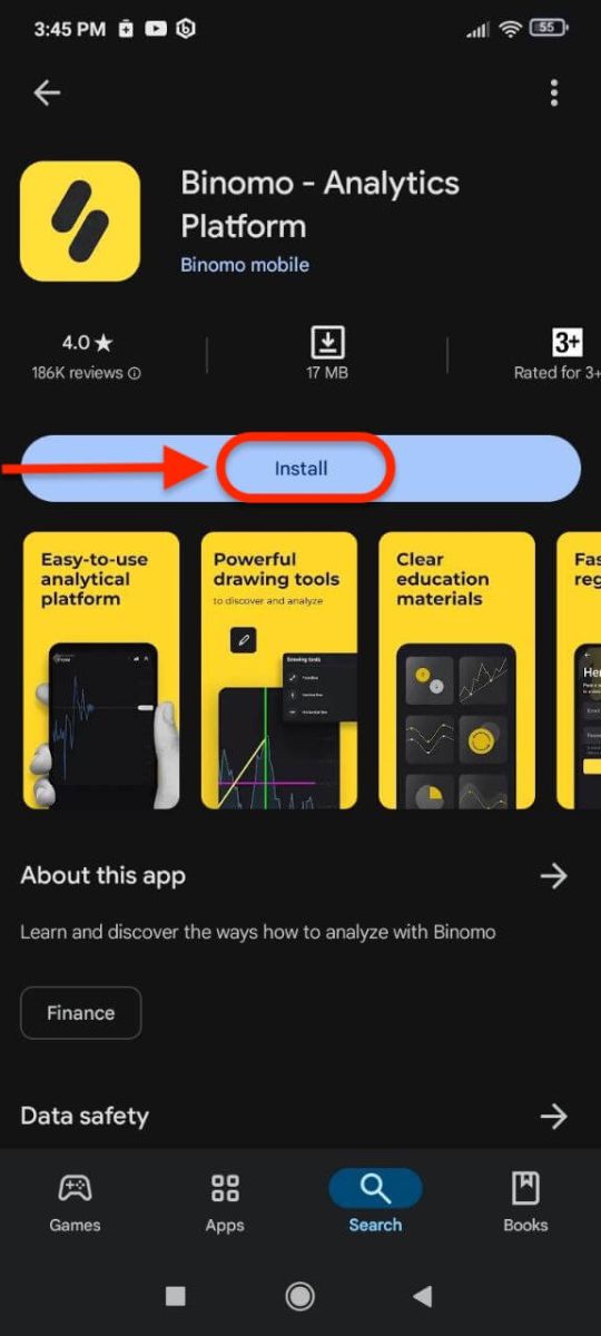 Como se inscrever e fazer login na conta Binomo Trading