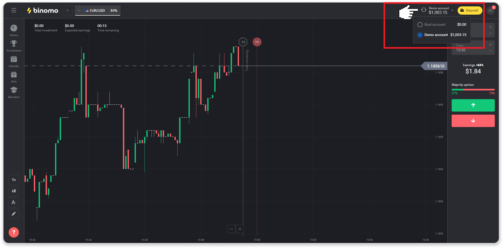 كيف تبدأ Binomo Trading في عام 2023: دليل خطوة بخطوة للمبتدئين كيف تبدأ Binomo Trading في عام 2023: دليل خطوة بخطوة للمبتدئين