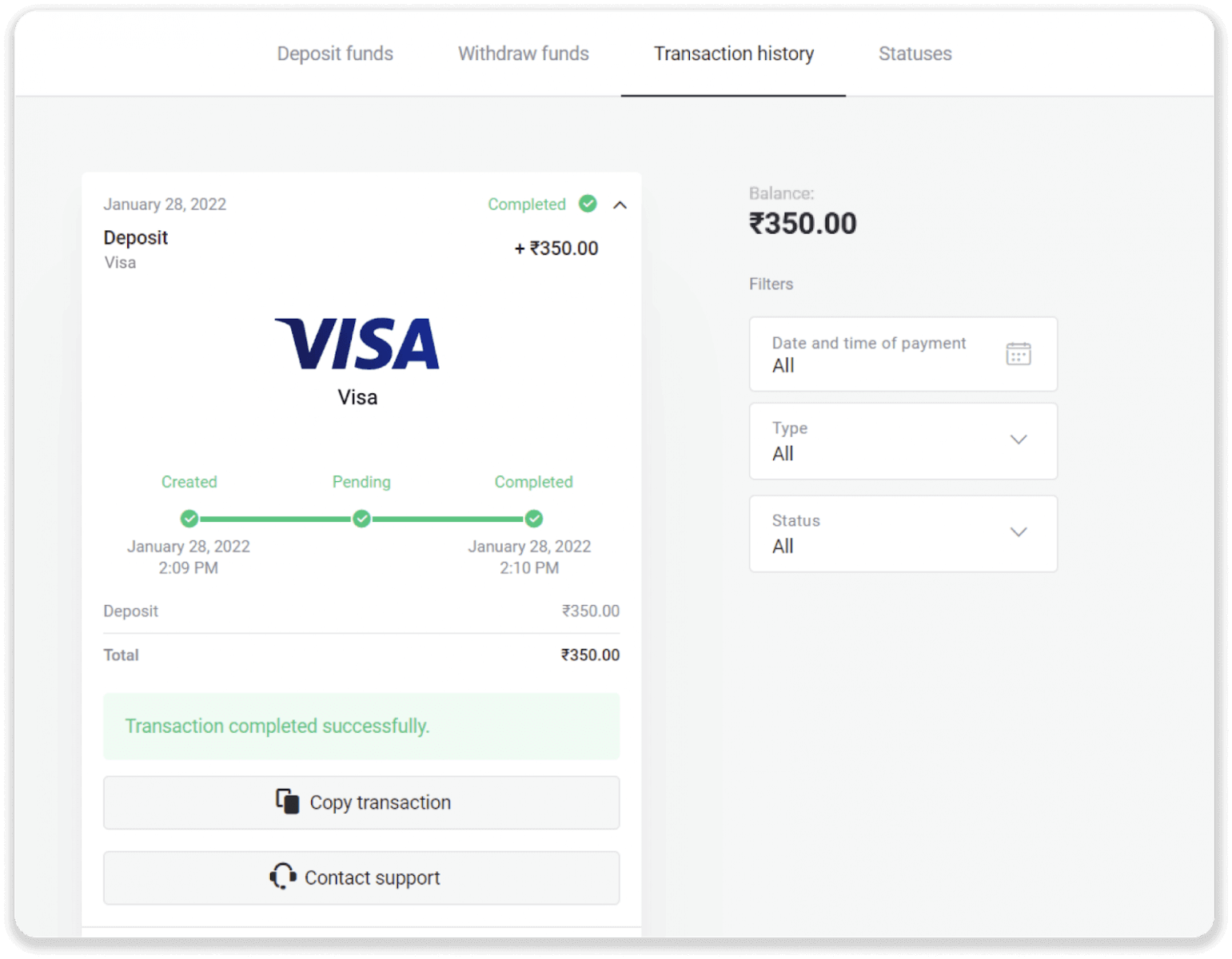 Kako povući i uplatiti depozit u Binomo Kako povući i uplatiti depozit u Binomo