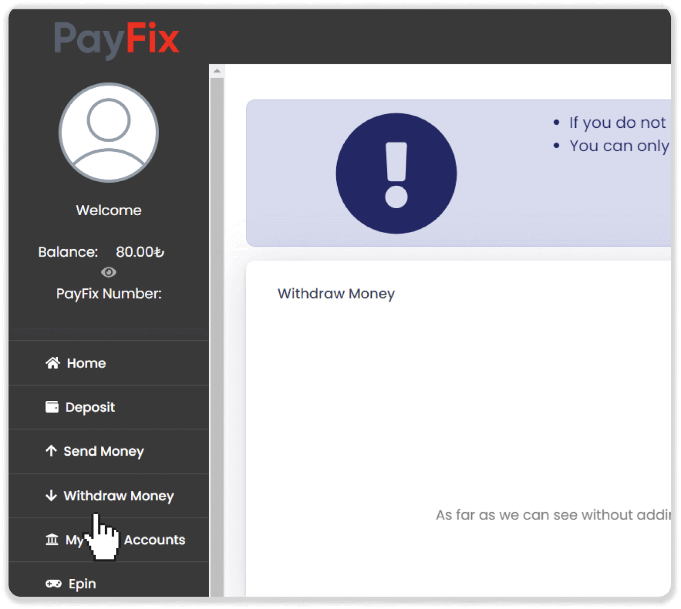 Conas Cistí a Aistarraingt ó Binomo go dtí mo E-sparán (Payfix, Webmoney WMZ, Tpaga, Perfect Money, airgead tirim ADV, PayTM, Globe Pay, AstroPay, Jeton Wallet)