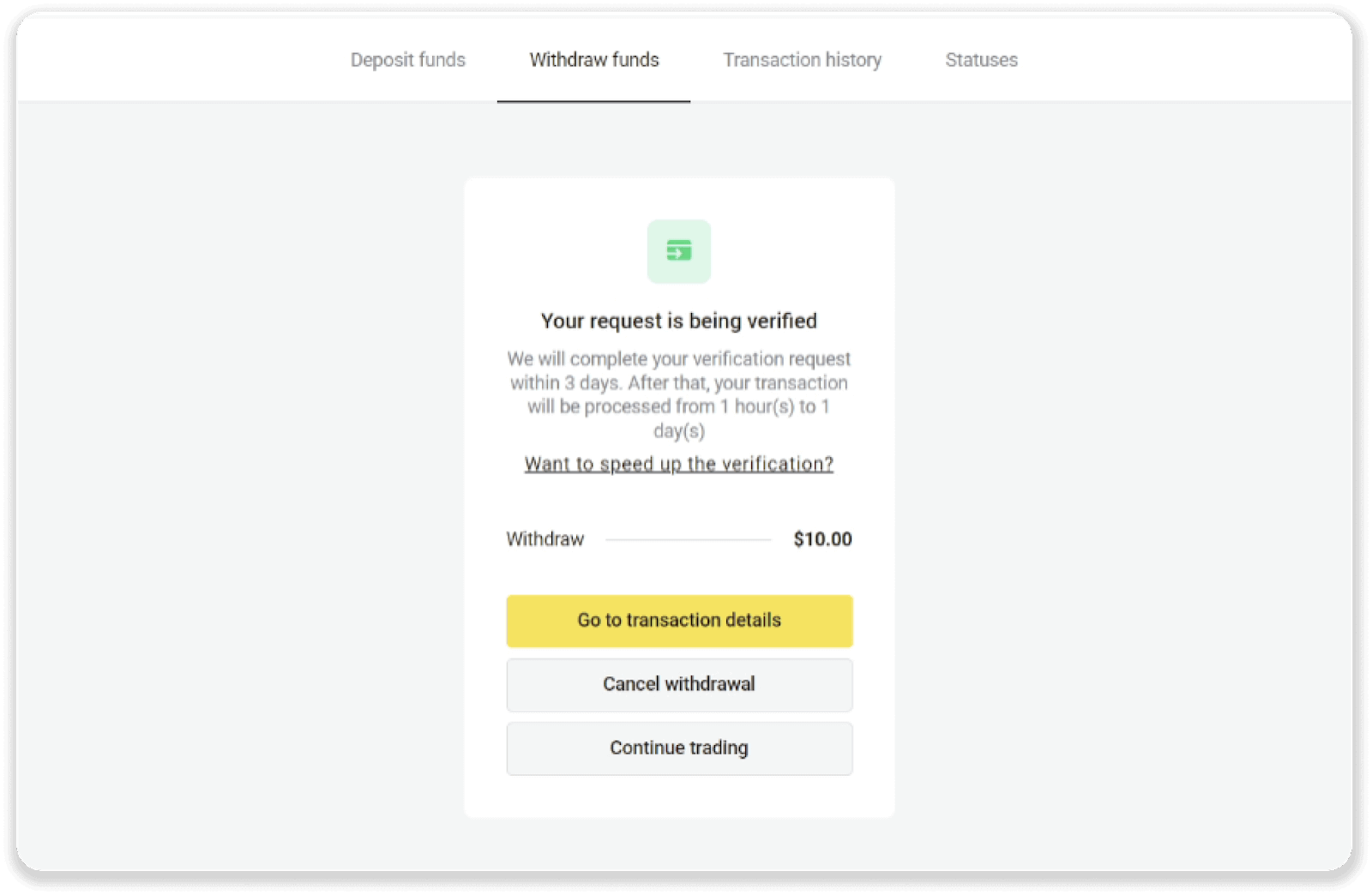 Conas Cistí a Aistarraingt ó Binomo go dtí mo E-sparán (Payfix, Webmoney WMZ, Tpaga, Perfect Money, airgead tirim ADV, PayTM, Globe Pay, AstroPay, Jeton Wallet)