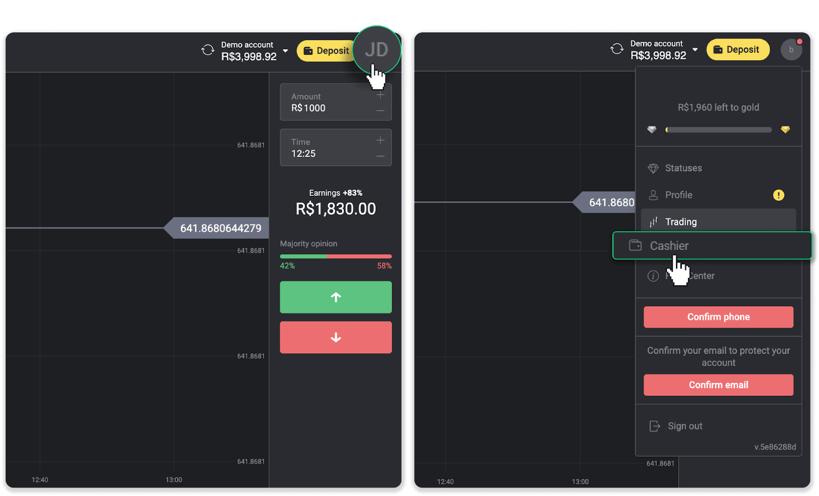 Conas Cistí a Aistarraingt ó Binomo go dtí mo E-sparán (Payfix, Webmoney WMZ, Tpaga, Perfect Money, airgead tirim ADV, PayTM, Globe Pay, AstroPay, Jeton Wallet)