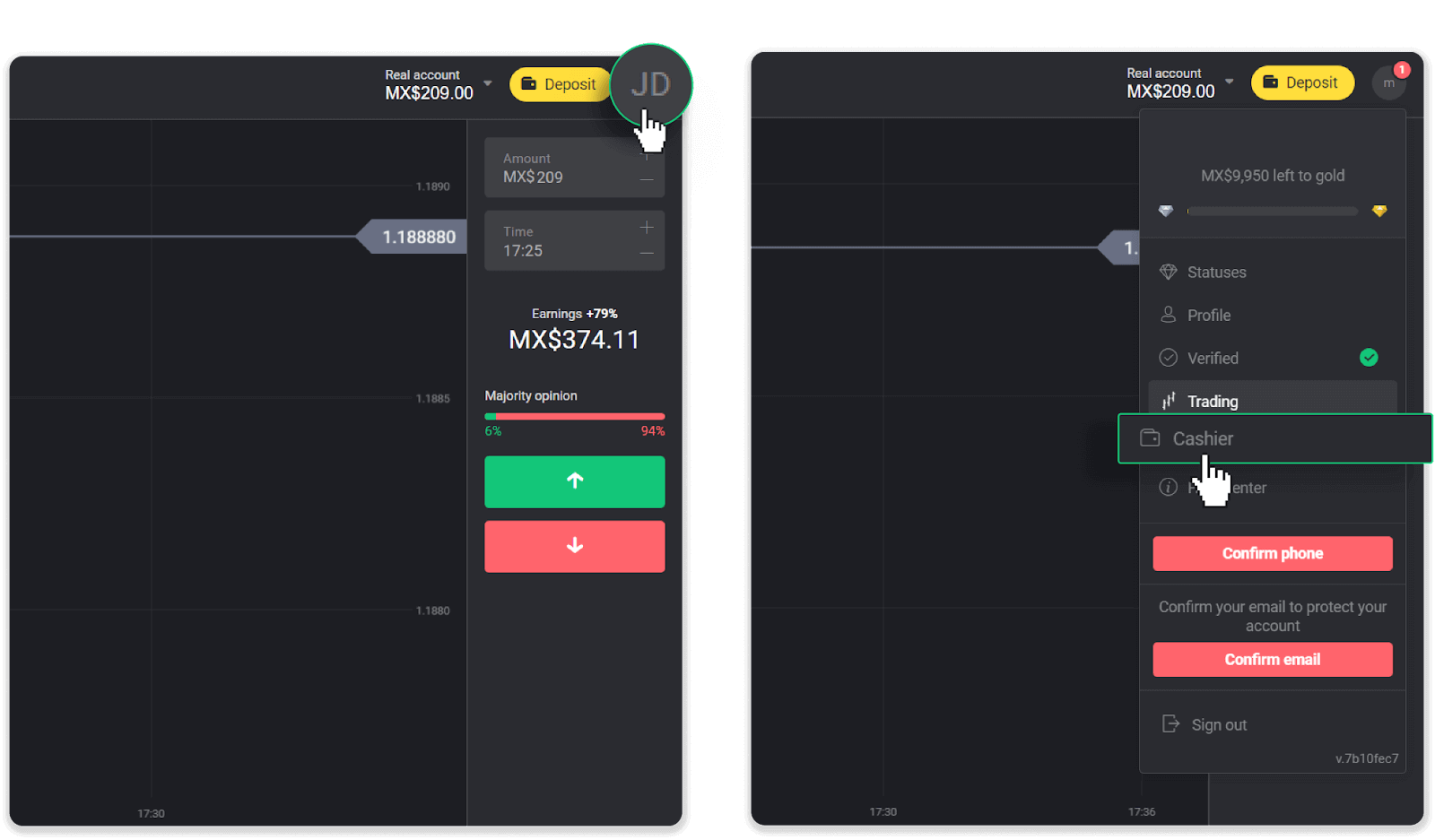 Conas Cistí a Aistarraingt ó Binomo go dtí mo E-sparán (Payfix, Webmoney WMZ, Tpaga, Perfect Money, airgead tirim ADV, PayTM, Globe Pay, AstroPay, Jeton Wallet)