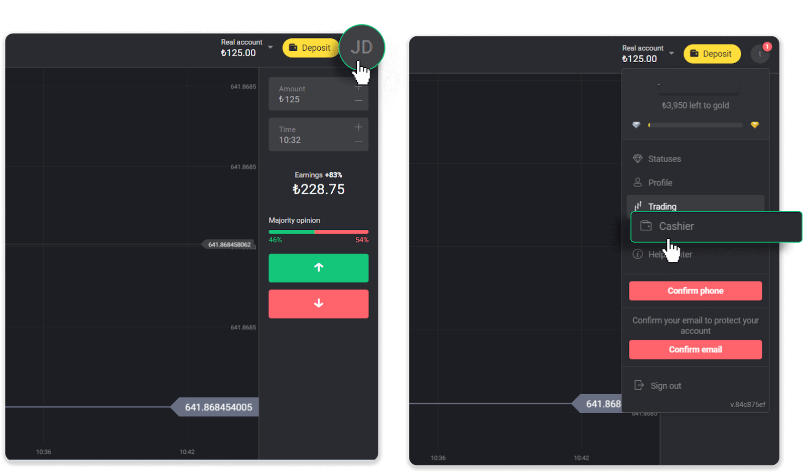 Conas Cistí a Aistarraingt ó Binomo go dtí mo E-sparán (Payfix, Webmoney WMZ, Tpaga, Perfect Money, airgead tirim ADV, PayTM, Globe Pay, AstroPay, Jeton Wallet)
