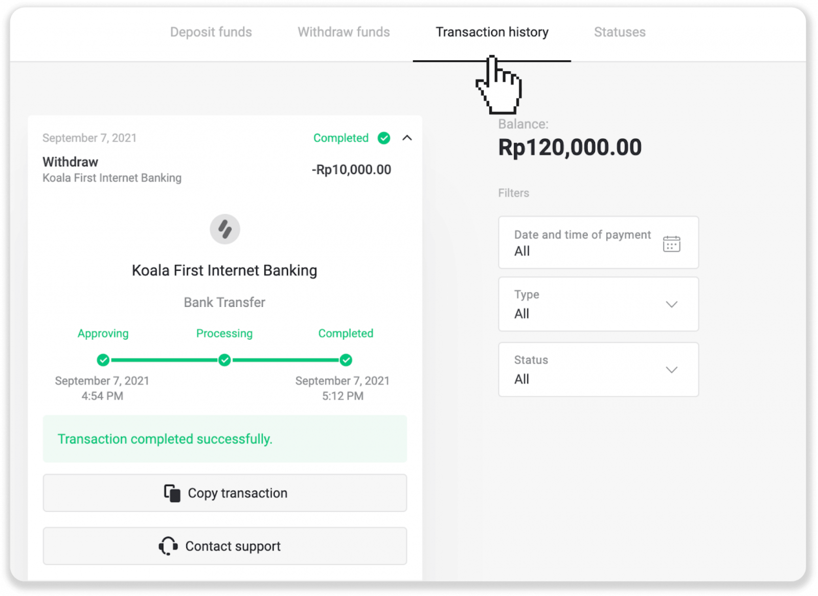 Si të tërhiqni fonde në llogarinë time bankare (transferim bankar, banking në internet, transferim bankar IMPS, transferim bankar NEFT, shkëmbyes indian, NetBanking, llogari virtuale, CEPbank, PIX) në Binomo Si të tërhiqni fonde në llogarinë time bankare (transferim bankar, banking në internet, transferim bankar IMPS, transferim bankar NEFT, shkëmbyes indian, NetBanking, llogari virtuale, CEPbank, PIX) në Binomo