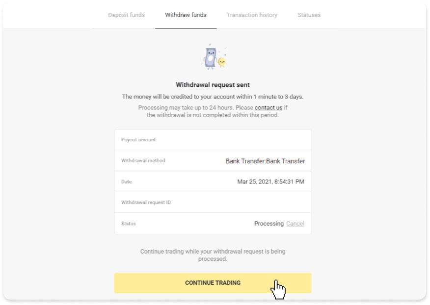 Si të tërhiqni fonde në llogarinë time bankare (transferim bankar, banking në internet, transferim bankar IMPS, transferim bankar NEFT, shkëmbyes indian, NetBanking, llogari virtuale, CEPbank, PIX) në Binomo Si të tërhiqni fonde në llogarinë time bankare (transferim bankar, banking në internet, transferim bankar IMPS, transferim bankar NEFT, shkëmbyes indian, NetBanking, llogari virtuale, CEPbank, PIX) në Binomo