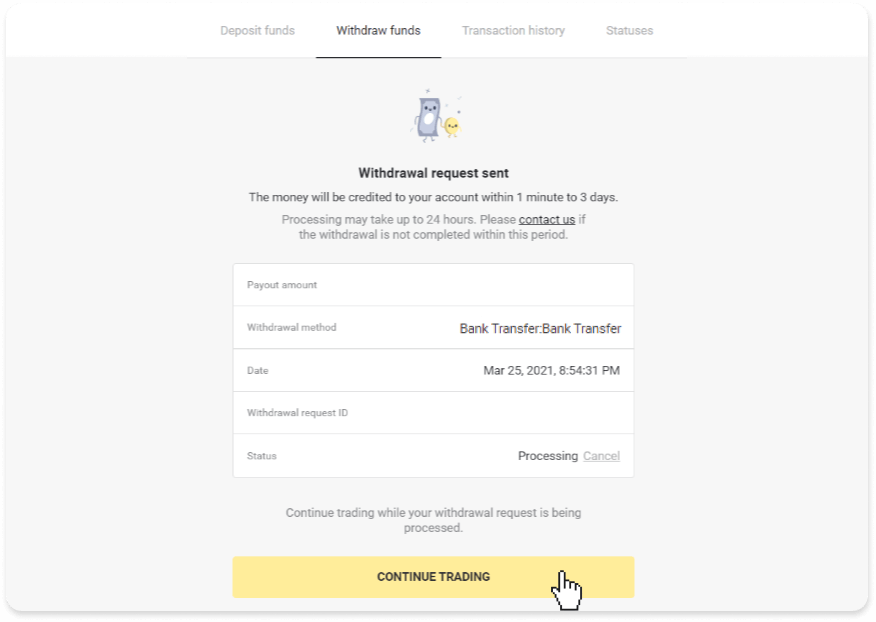 Si të tërhiqni fonde në llogarinë time bankare (transferim bankar, banking në internet, transferim bankar IMPS, transferim bankar NEFT, shkëmbyes indian, NetBanking, llogari virtuale, CEPbank, PIX) në Binomo Si të tërhiqni fonde në llogarinë time bankare (transferim bankar, banking në internet, transferim bankar IMPS, transferim bankar NEFT, shkëmbyes indian, NetBanking, llogari virtuale, CEPbank, PIX) në Binomo
