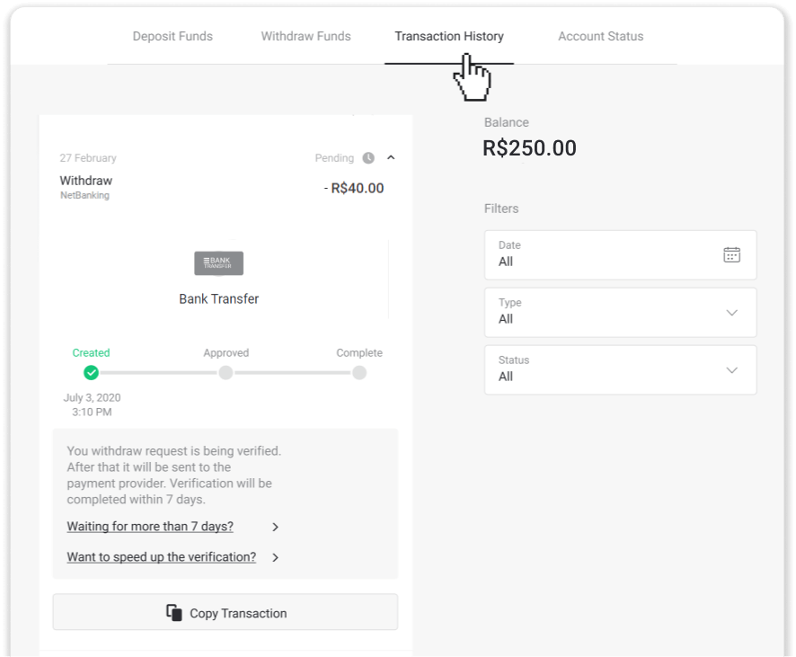 Si të tërhiqni fonde në llogarinë time bankare (transferim bankar, banking në internet, transferim bankar IMPS, transferim bankar NEFT, shkëmbyes indian, NetBanking, llogari virtuale, CEPbank, PIX) në Binomo Si të tërhiqni fonde në llogarinë time bankare (transferim bankar, banking në internet, transferim bankar IMPS, transferim bankar NEFT, shkëmbyes indian, NetBanking, llogari virtuale, CEPbank, PIX) në Binomo