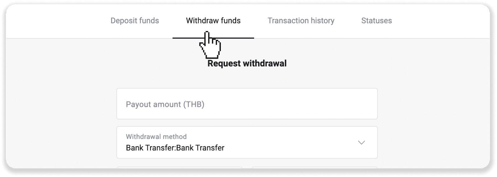 Si të tërhiqni fonde në llogarinë time bankare (transferim bankar, banking në internet, transferim bankar IMPS, transferim bankar NEFT, shkëmbyes indian, NetBanking, llogari virtuale, CEPbank, PIX) në Binomo Si të tërhiqni fonde në llogarinë time bankare (transferim bankar, banking në internet, transferim bankar IMPS, transferim bankar NEFT, shkëmbyes indian, NetBanking, llogari virtuale, CEPbank, PIX) në Binomo