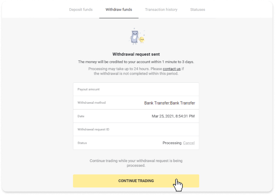 How to Withdraw Funds to my Bank Account (Bank transfer, Internet Banking, IMPS Bank Transfer, NEFT Bank Transfer, Indian Exchanger, NetBanking, Virtual Account, CEPbank, PIX) on Binomo