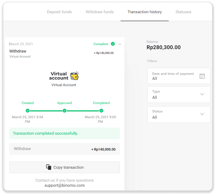 How to Withdraw Funds to my Bank Account (Bank transfer, Internet Banking, IMPS Bank Transfer, NEFT Bank Transfer, Indian Exchanger, NetBanking, Virtual Account, CEPbank, PIX) on Binomo