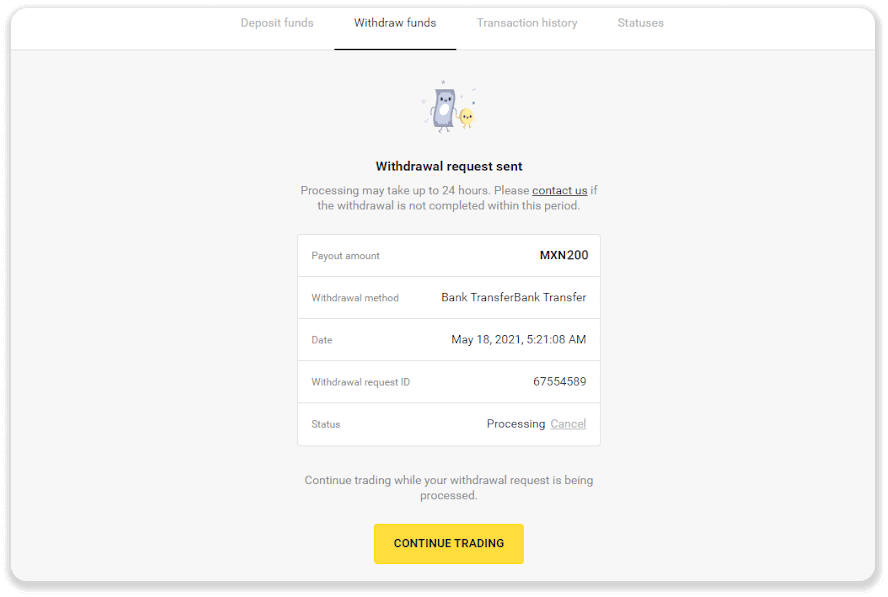 How to Withdraw Funds to my Bank Account (Bank transfer, Internet Banking, IMPS Bank Transfer, NEFT Bank Transfer, Indian Exchanger, NetBanking, Virtual Account, CEPbank, PIX) on Binomo