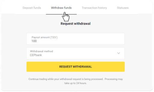 How to Withdraw Funds to my Bank Account (Bank transfer, Internet Banking, IMPS Bank Transfer, NEFT Bank Transfer, Indian Exchanger, NetBanking, Virtual Account, CEPbank, PIX) on Binomo